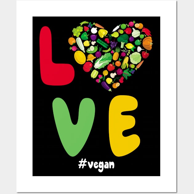 Love vegan 2 Wall Art by TarikStore